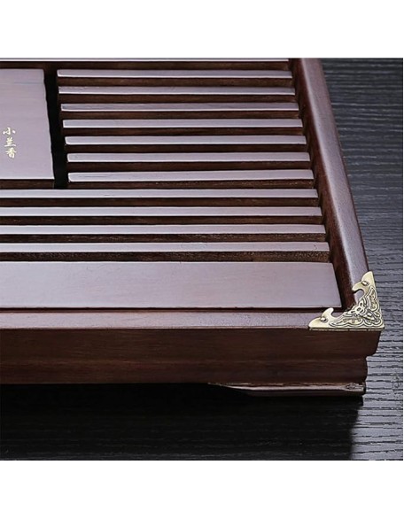 Kungfu Tea Set with Tray, CeramicTea Cup Set with Wooden Tea Tray, Tea Table Serving, Chinese Tea Set, for Home and Office Use (G)