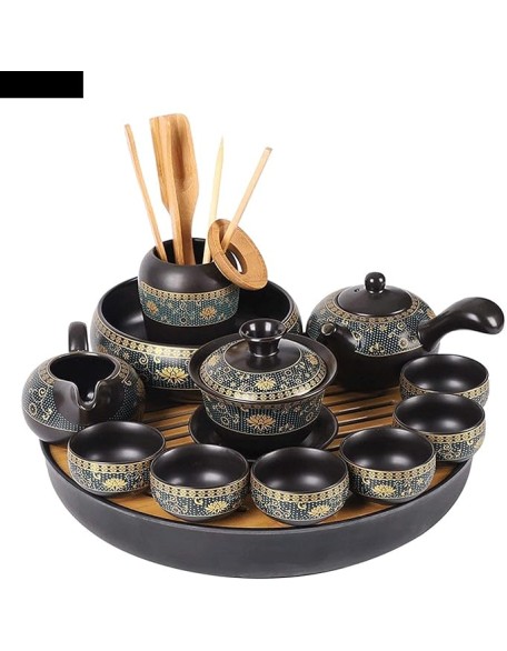 Tea Set Tea Set Kung Fu Tea Set Set China Travel Kung Fu Tea Set Ceramic Portable Tea Cup Porcelain Covered Bowl Tea Cup Tea Ceremony