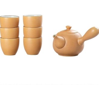 European Ceramic Tea Sets, Business Coffee Cup Set Chinese Style Kung Tea Set 6 Tea Cup 1 Teapot Heat Resistant Porcelain Ceramics for 6 Person Home Office Tea Dinner Set