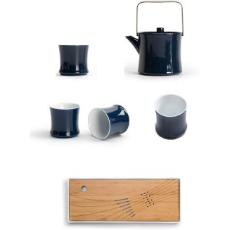 Tea Set, Tea Sets Ceramic Tea Sets Including Tea Pot Tea Cups Detachable Tea Tray Traditional Tea Kettle with Removable Stainless Steel Strainer Coffee Set