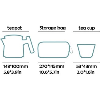 Tea Pot Sets Chinese Traditional Ceramic Tea Sets Portable Travel Tea Set Classic Kungfu Tea Sets with Handle 6 Tea Cups,