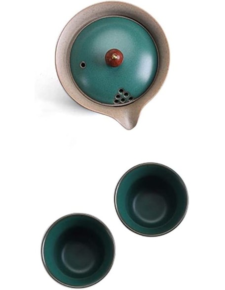 Tea Set Coffee Cup Set Tea Cup Set Chinese Tea Set Portable Teapot Ceramic Tea Pot 2 Tea Cup Suitable for Travel Teapot Set Teacup Set