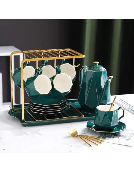 Tea Set Nordic Ceramic Tea Cup Pot Teapot Set Cafe Mug Teaware Coffee Cup Teacup