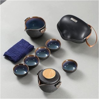 Tea Set, Tea Set Teapot Teacups Chinese Tea Travel Tea Set Kung Fu TeaSet Ceramic Portable Teapot Porcelain Teaset Gaiwan Tea Cups of Tea Ceremony Teapot Set (Style C b) (Style D b)