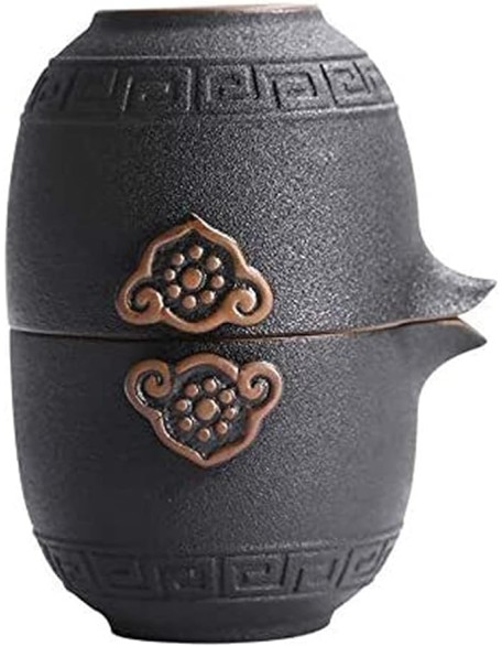 Tea Set, Tea Set Teapot Teacups Chinese Tea Travel Tea Set Kung Fu TeaSet Ceramic Portable Teapot Porcelain Teaset Gaiwan Tea Cups of Tea Ceremony Teapot Set (Style C b) (Style D b)