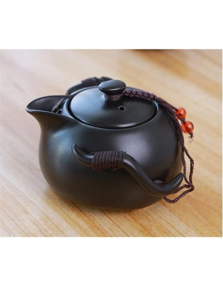 Ceramic Teapot Kettle Gaiwan Chinese Travel Ceramic Tea Cup for Puer Chinese Tea Pot Portable Tea Set