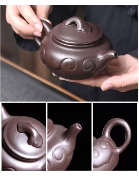 Tea Set, Chinese Tea Set Teapot Set Gongfu Tea Set Tea Pot Set Ceramic Gongfutea Pot Cup Set Tea Set Service Pot Cups for Tea Ceremony Party Home Office Decor,C