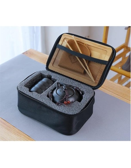 Ceramic Teapot Kettle Gaiwan Chinese Travel Ceramic Tea Cup for Puer Chinese Tea Pot Portable Tea Set