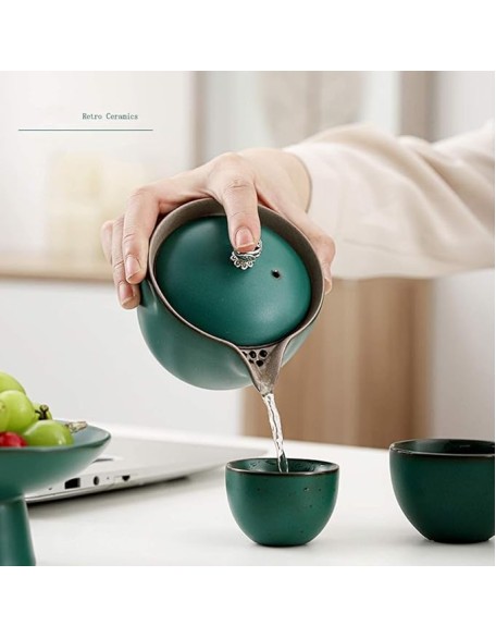 Tea Set Coffee Cup Set Tea Cup Set Portable Ceramics Tea Set Travel Teapot Sets Chinese Handmade Teapot Teapot Set Teacup Set Tea Pot Set