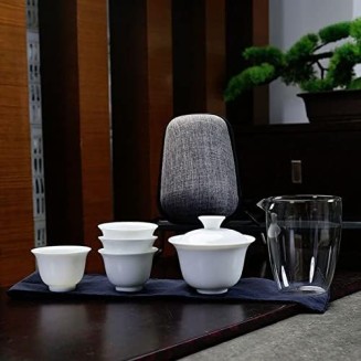Teacup Set White Ceramic teapot with 3 Cups 4 Cups Tea Sets Portable Travel Tea Sets drinkware fee Set Tea Teapots,
