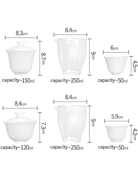 Teacup Set White Ceramic teapot with 3 Cups 4 Cups Tea Sets Portable Travel Tea Sets drinkware fee Set Tea Teapots,
