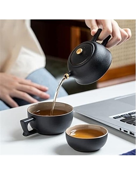 Tea Cup Set Tea Set Teapot Set Ceramic Tea Cup Set Chinese Tea Travel Tea Set Portable Teapot Tea Set Tea Cups of Tea Ceremony Tea Cups Coffee Cup Set Tea Pot Set (Rosso B)